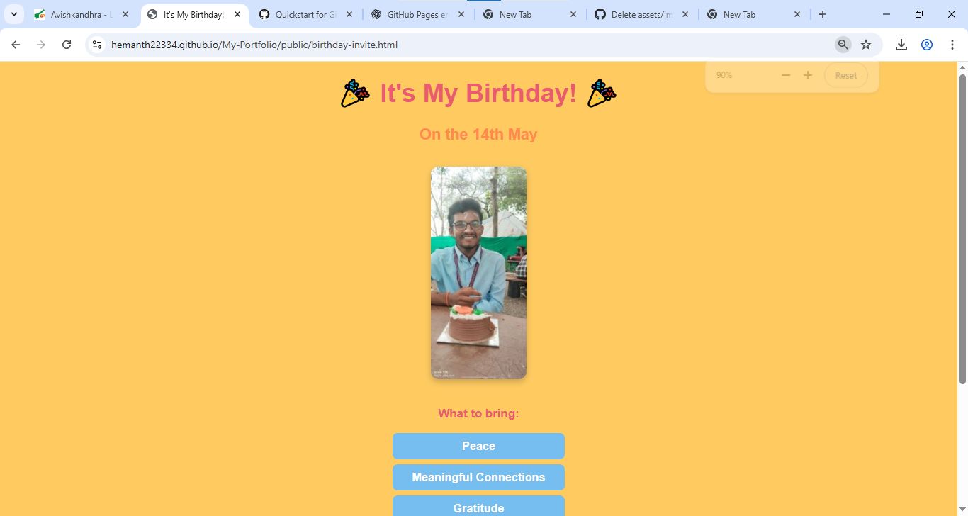 Birthday Invite Project Preview